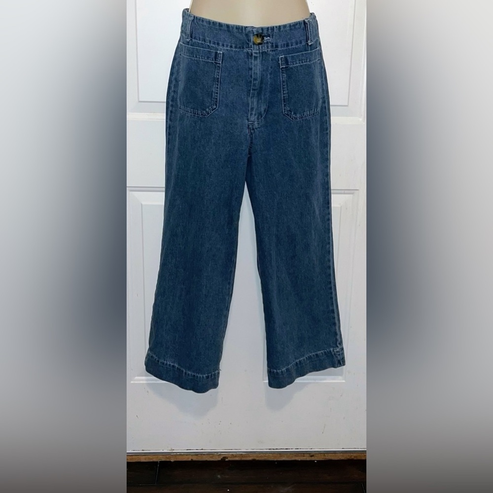 Velvet Heart Cropped Wide Leg Jeans